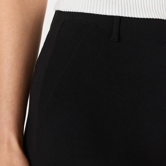 Quince Black Ultra Stretch Ponte Knit Straight Leg Pant M - Picture 7 of 14